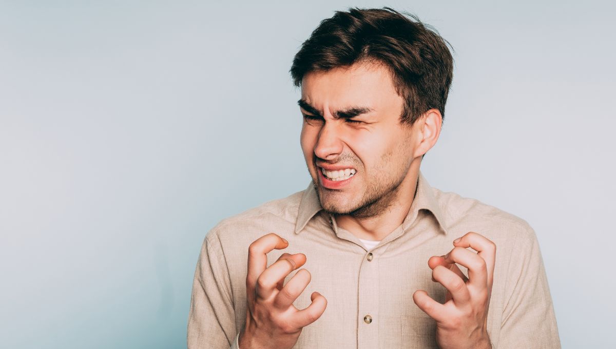 an angry person